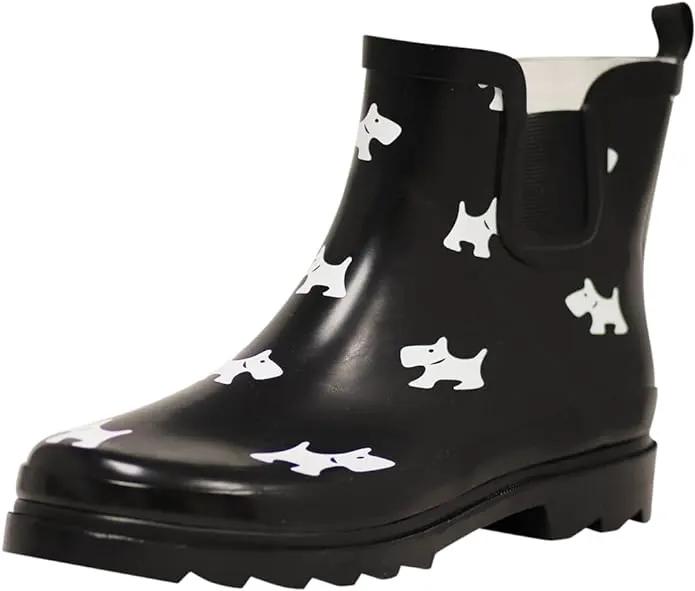 NORTY - Womens Ankle Rain Boots - Ladies Waterproof Winter Spring Garden Boot runs ½ size large by GreenHaven Gardens