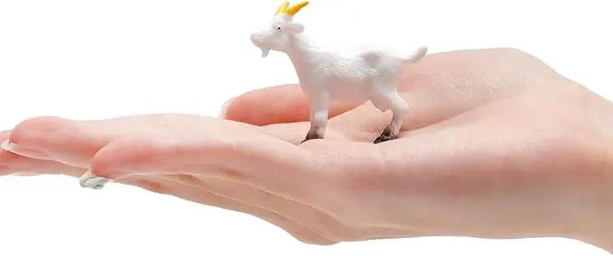 Aydinids 25 Pcs Miniature Goat Figurines Mini Resin Lamb Miniature Lamb Figure Plastic Farm Animal Model for Succulent Planter Moss Landscape DIY Terrarium Fairy Garden by GreenHaven Gardens