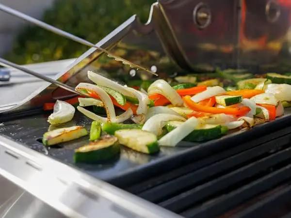 Monument Grills Larger 4-Burner Propane Gas Grills Stainless Steel with Cooking Plate(2 items) by GreenHaven Gardens