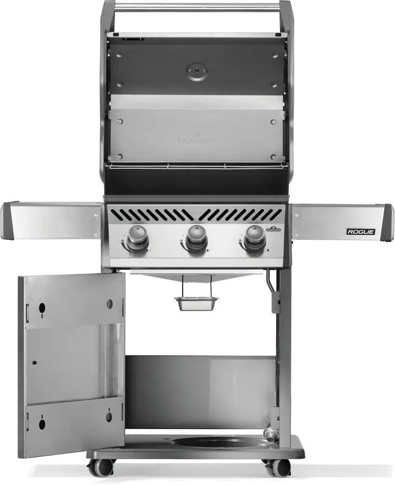 Napoleon Rogue 425 Natural Gas Grill, Stainless Steel, Durable 3-Burner Gas BBQ by GreenHaven Gardens