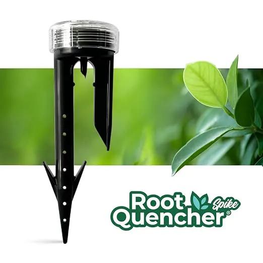 Spike 4-Pack - Deep Underground Dripper, Tree & Plant Root Watering Drip Irrigation & Fertilizer Stake (1/2" Female NPT Compatible with All Connectors, Water Hose, Drip & PVC) by GreenHaven Gardens