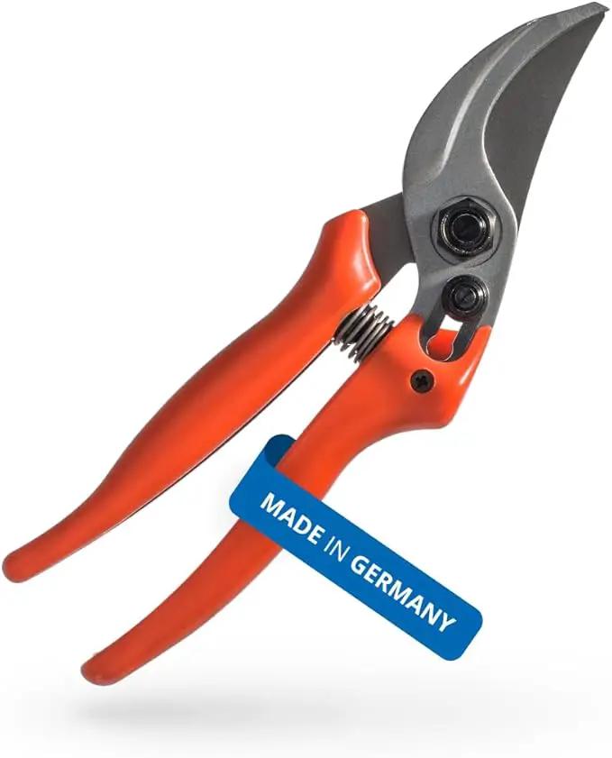 Original LÖWE Bypass Pruner Garden Tools 14.104 | Use as Pruners, Hedge Trimmer, Garden Shears, Pruning Shears for Gardening | For cutting roses, twigs, branches, and cut flowers | Made in Germany by GreenHaven Gardens