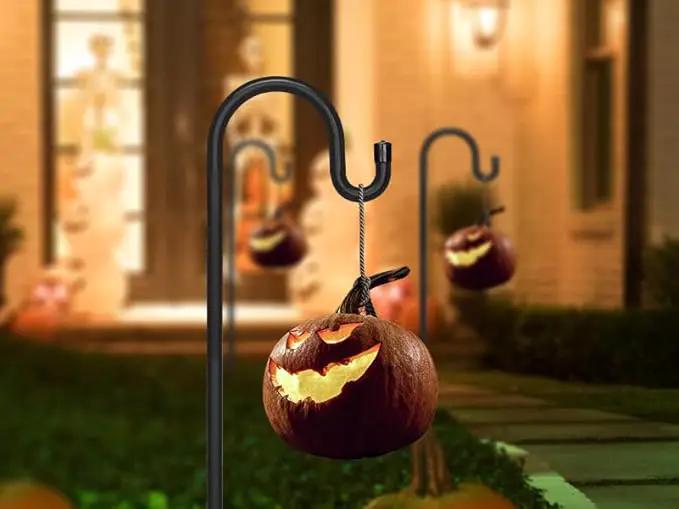 Kingsyard Adjustable Shepherd Hooks for Outdoor - 44 INCH Heavy Duty Bird Feeder Pole with 5 Prong Base, Hummingbird Feeder Stand, Garden Plant Baskets, Weddings Decor, Solar Light Lanterns by GreenHaven Gardens