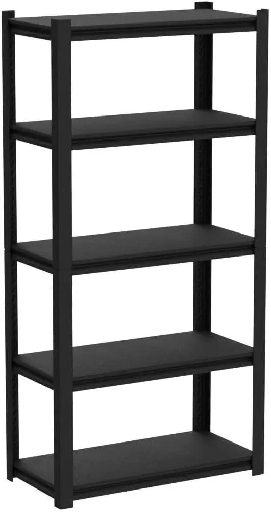 Raybee Garage Shelving 2000LBS Storage Shelves Adjustable Metal Shelves 5 Tier Heavy Duty Shelving Metal Shelf for Basement Pantry Kitchen 32" W x 16.5" D x 63" H by GreenHaven Gardens