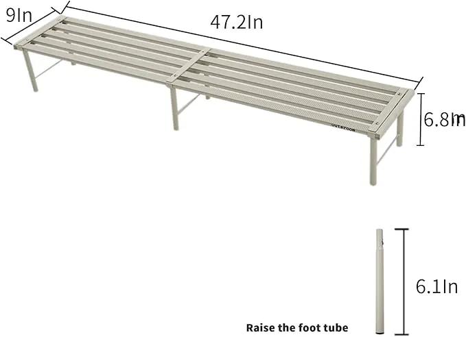 Metal Plant Stand, Rust-proof Aluminum Flower Pot Stand, Plants Display Stands Decoration Racks for Living Room Balconies and Gardens (120 White) by GreenHaven Gardens