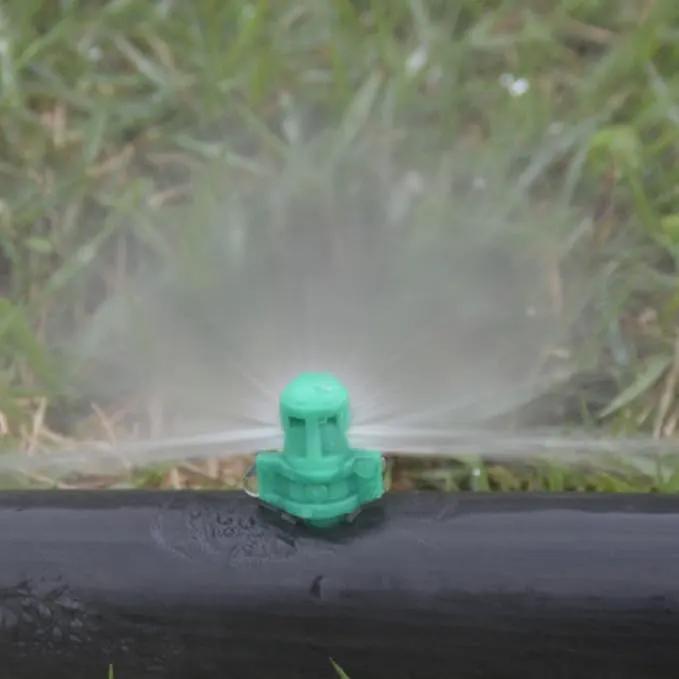 MroMax 25Pcs 180 Degree Micro Sprayer Automizing Sprinkler Nozzle Hydroponic Aeroponic Misters Fan Jet for Miniature Garden Lawn Plant Irrigation System Green by GreenHaven Gardens