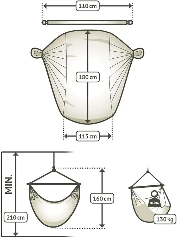 LA SIESTA - Large Comfort Habana Cotton Hammock - Indoor/Outdoor Swing Chair - Max 285 Lbs, Flamingo by GreenHaven Gardens