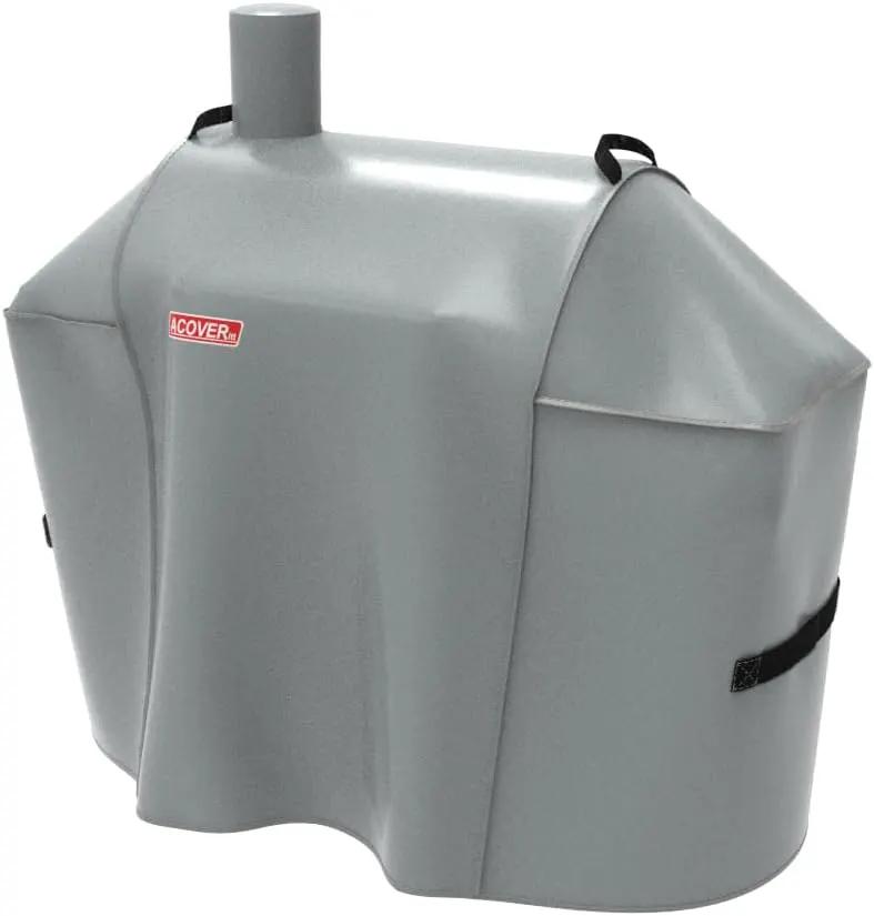 Expert Grill Offset Smoker Cover, Waterproof Grill Cover, 56.5 inch Light Gray by GreenHaven Gardens
