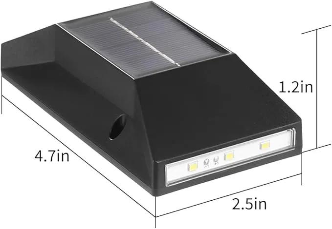 2 Pack Solar Wall Lamps, Solar Fence Lights, Deck Light, LED Solar Wall Lights for Home Garden Porch, Up and Down Lighting Lamp (White Light) by GreenHaven Gardens