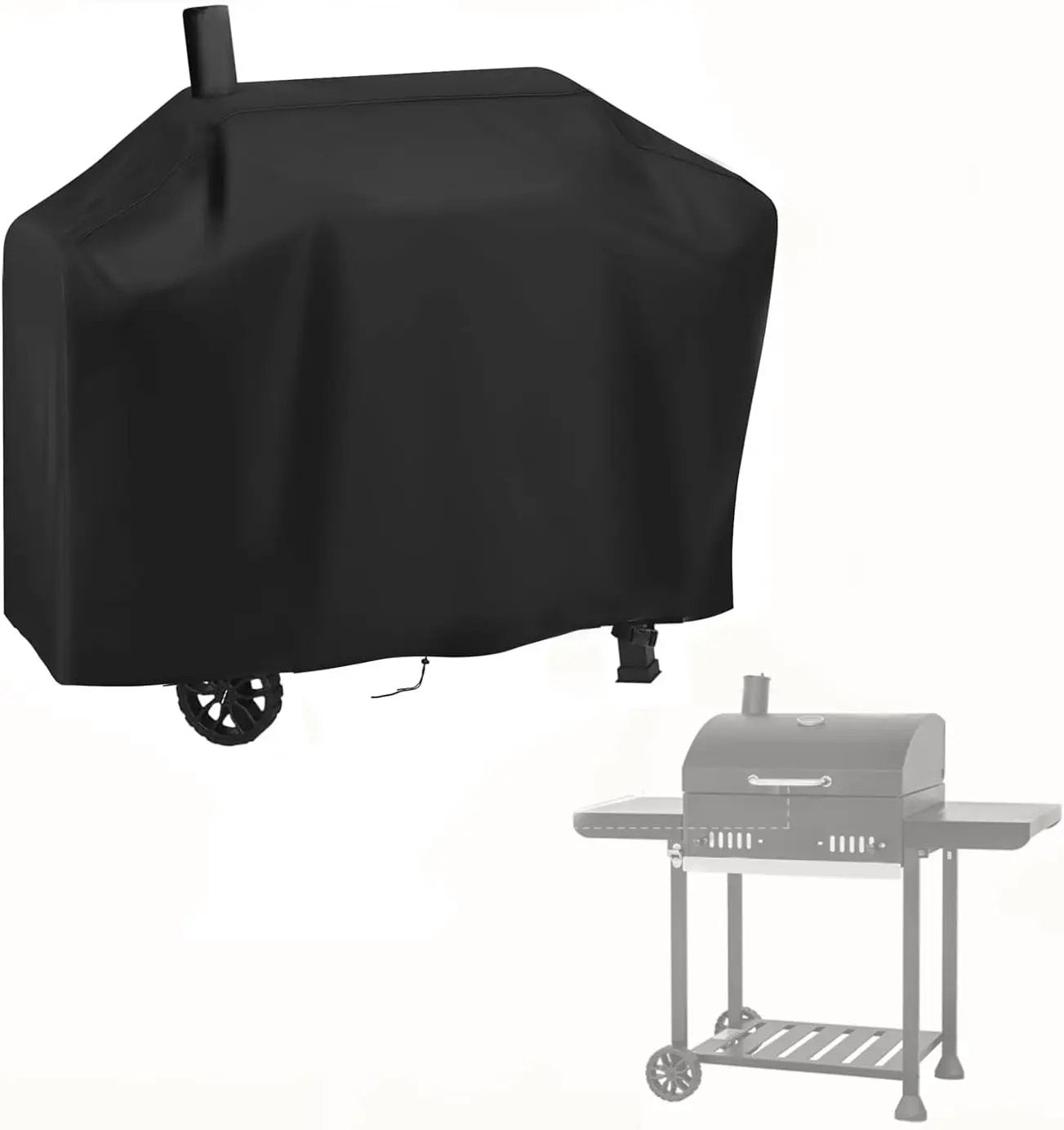 Grill Griddle Cover for Royal Gourmet 24-Inch Charcoal Grill CD1824EH-SC, Portable Gas BBQ Covers, Waterproof Outdoor Propane Grills Cover-22 D x 49" W x 41" H by GreenHaven Gardens