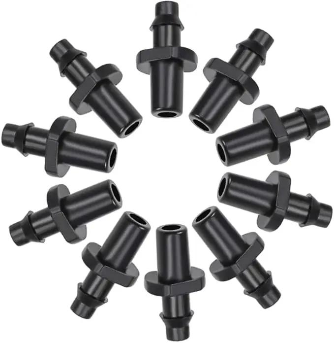 uxcell Single Barb Drip Pipe Connector 4/7mm Hose Fitting for Garden Agricultural Irrigation System, Plastic 20pcs by GreenHaven Gardens