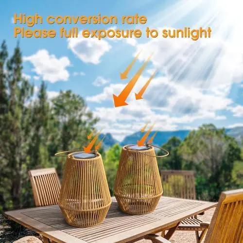 Solar Lanterns Outdoor, KagoLing Solar Hanging Lantern Lights Decorative Christmas Light for Garden Patio Courtyard Lawn, HANDLAN-01 by GreenHaven Gardens