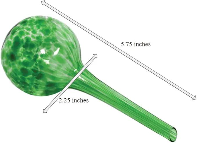 Evelots Plant Watering Globes (6 Pack) - Hand Blown Glass - Automatic Water Irrigation System - Indoor/Outdoor - Leave Your Home Worry Free by GreenHaven Gardens