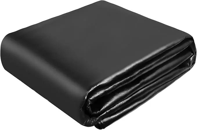 TEZONG Pond Liner,25x30Ft Pond Liners for Outdoor,28Mil PE Black Koi Fish Pond Liner,Reinforced Pond Underlayment for Water Garden,Waterfall,Fountain by GreenHaven Gardens