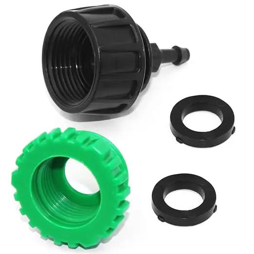 5 Pack Drip Irrigation Tubing Connectors,DanziX 1/4 Inch Drip Irrigation Tubing x 3/4 or G2/1 FHT Faucet Adapter,1/4 Inch Drip Irrigation Garden Hose Adapter by GreenHaven Gardens