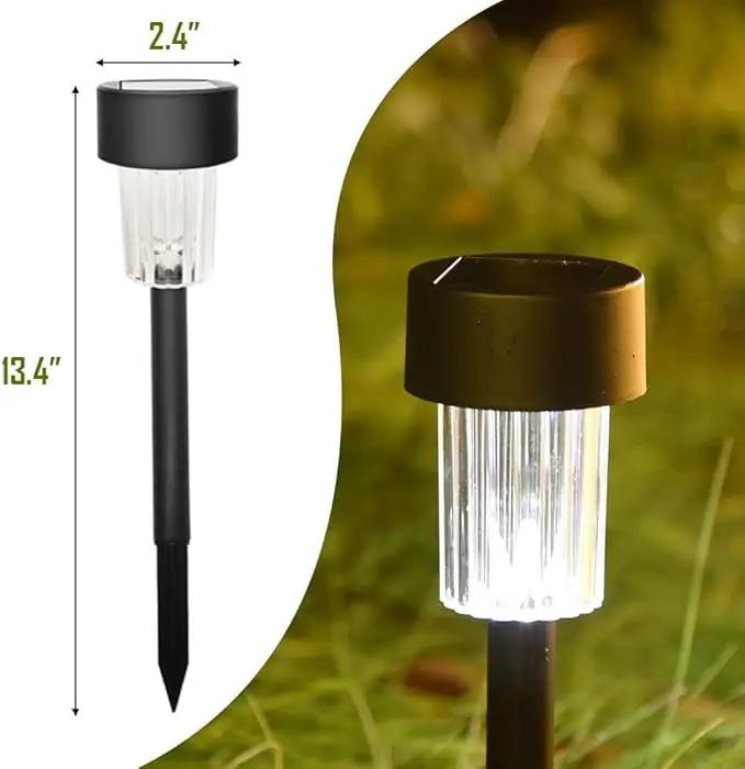 MAGGIFT 12 Pcs Solar Lights, Landscape Lights for Outdoor, Pathway, Lawn, Patio, Yard, Walkway, Deck, Driveway and Garden by GreenHaven Gardens