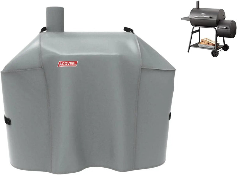Expert Grill Offset Smoker Cover, Waterproof Grill Cover, 56.5 inch Light Gray by GreenHaven Gardens