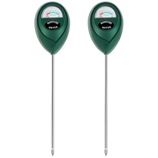 Plant Moisture Meter, Plant Water Meter, Soil Moisture Meter for House Plants for Garden, Lawn, Farm, Indoor & Outdoor Use, No Batteries Required (2 Packs Green) by GreenHaven Gardens