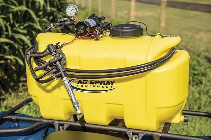 25 Gallon Diamond Spot Sprayer – 4.0 GPM SHFLO 12V Pump, Deluxe Aluminum Handgun, 15’ Hose – ATV/UTV Lawn & Garden Sprayer for Weed, Pest, and Fertilizer Application by GreenHaven Gardens