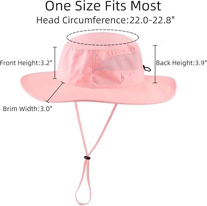 Connectyle Women's UPF 50+ Sun Hat UV Protection Wide Brim Bucket Hat Summer Beach Hats Fishing Hiking Outdoor Safari Hats by GreenHaven Gardens