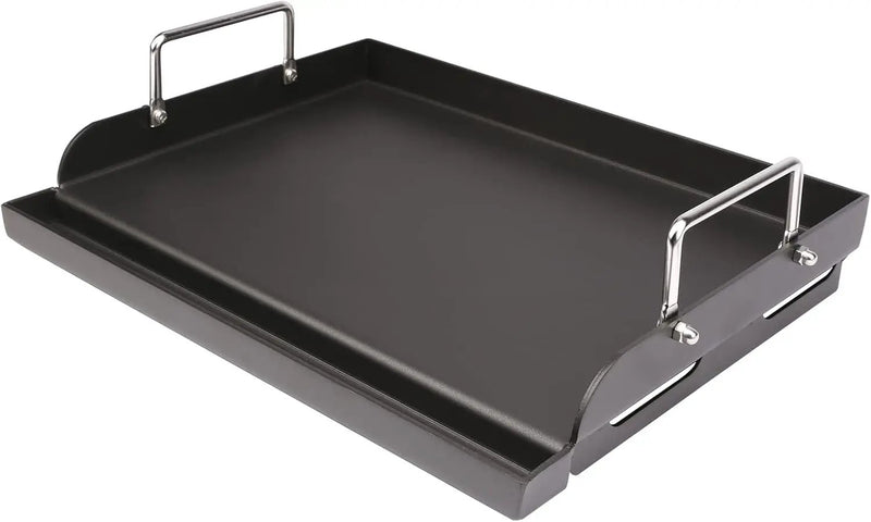 Griddle for Gas Grill, Flat Top Cast Iron Griddle Insert for Outdoor Gas Grill, 17" x13" Nonstick Coating Cooking Skillet Pan Teppanyaki for Weber Charbroil Camp Chef and Gas/Charcoal/Electric Grill by GreenHaven Gardens