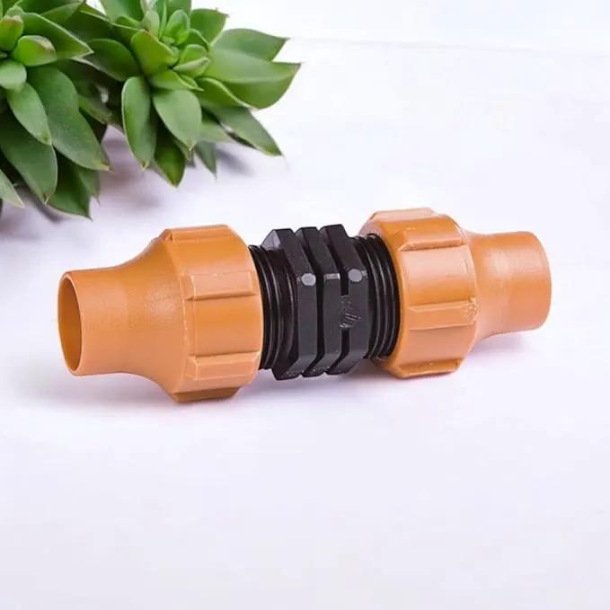 DIG C53 1/2" Universal NUTLOCK Coupling | Connects Two Sizes of 1/2" Drip Tubing (.630 OD to .710 OD) | Durable, Leak-Proof, Reusable Fitting for Drip Irrigation Systems by GreenHaven Gardens