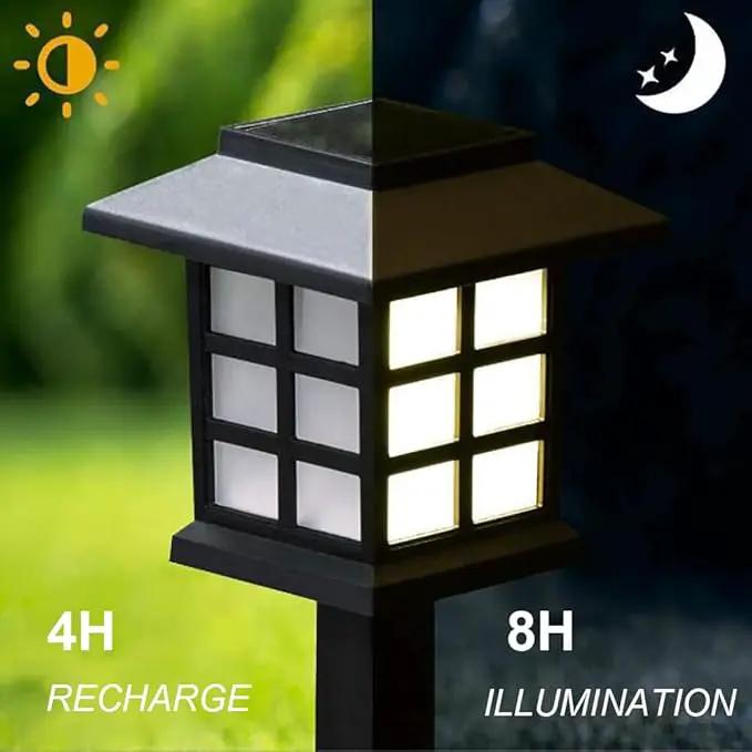 Solar Garden Outdoor Lights 12 Pack,Outdoor Landscape Lights Solar Waterproof Garden LED Lights for Pathway Patio Driveway Walkway Porch, Auto On/Off (White Light) by GreenHaven Gardens