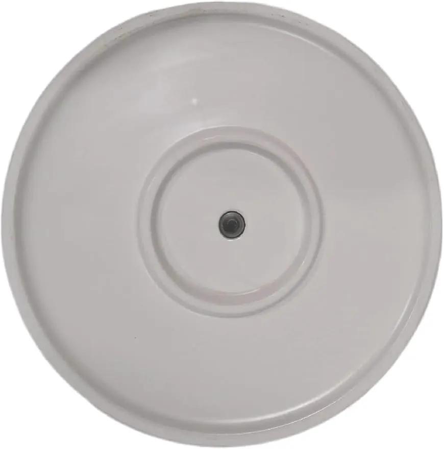 Amazon Basics Fluted Ceramic Round Planter, 10 in, White by GreenHaven Gardens