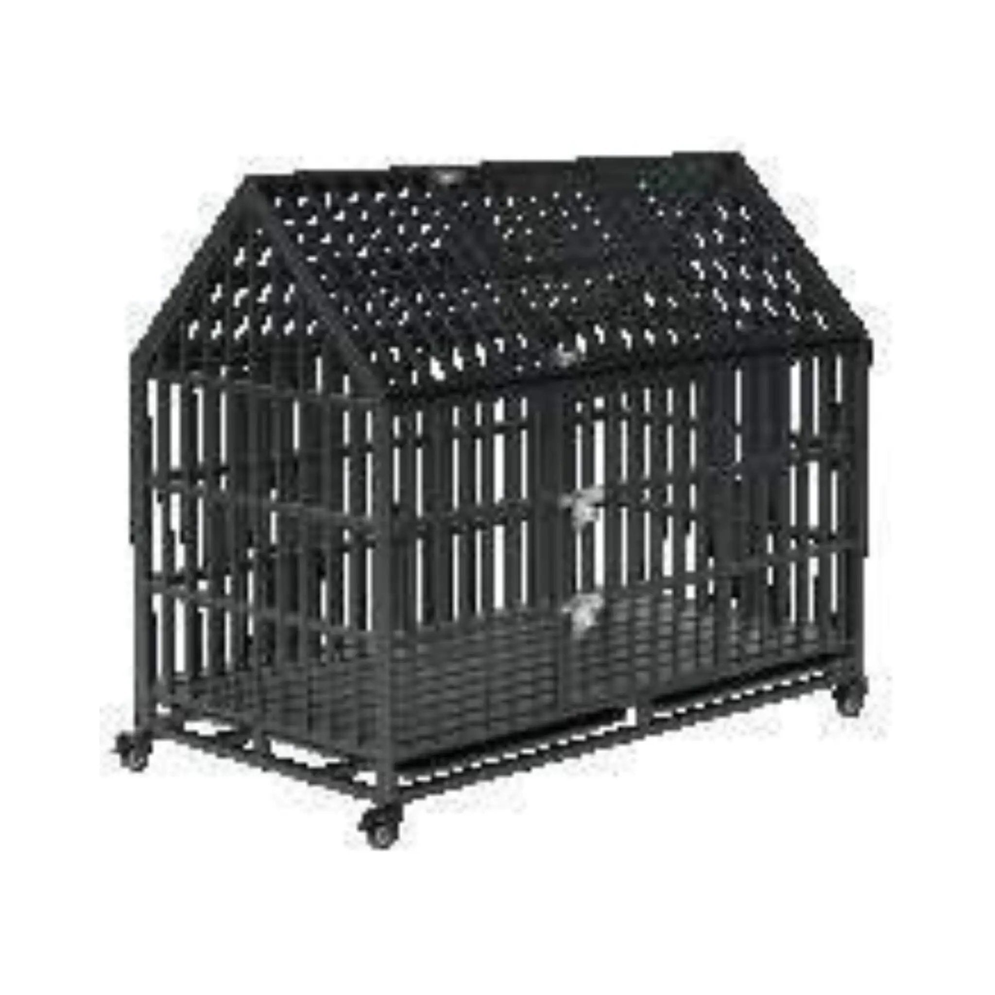 52-Inch Heavy-Duty Dog Crate With Roof Top Escape Proof Design (SAK90267) by SAKSBY WHOLESALE