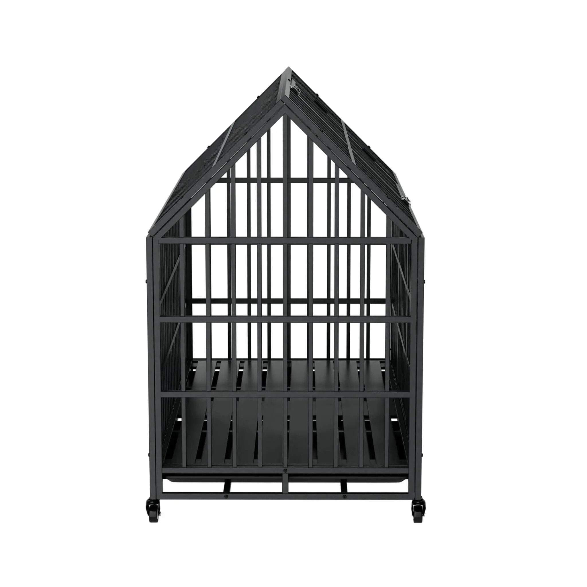 52-Inch Heavy-Duty Dog Crate With Roof Top Escape Proof Design (SAK90267) by SAKSBY WHOLESALE