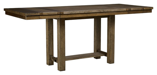 Moriville - Rectangular Dining Room Counter Extension Table - Grayish Brown