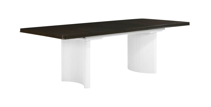 Carene - Dining Table (With Leaf) - Brown / White by HouseOfZazla