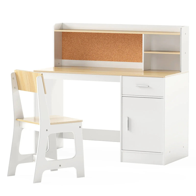 Kids Study Desk and Chair Set Student Table and Chair by DirectDeals