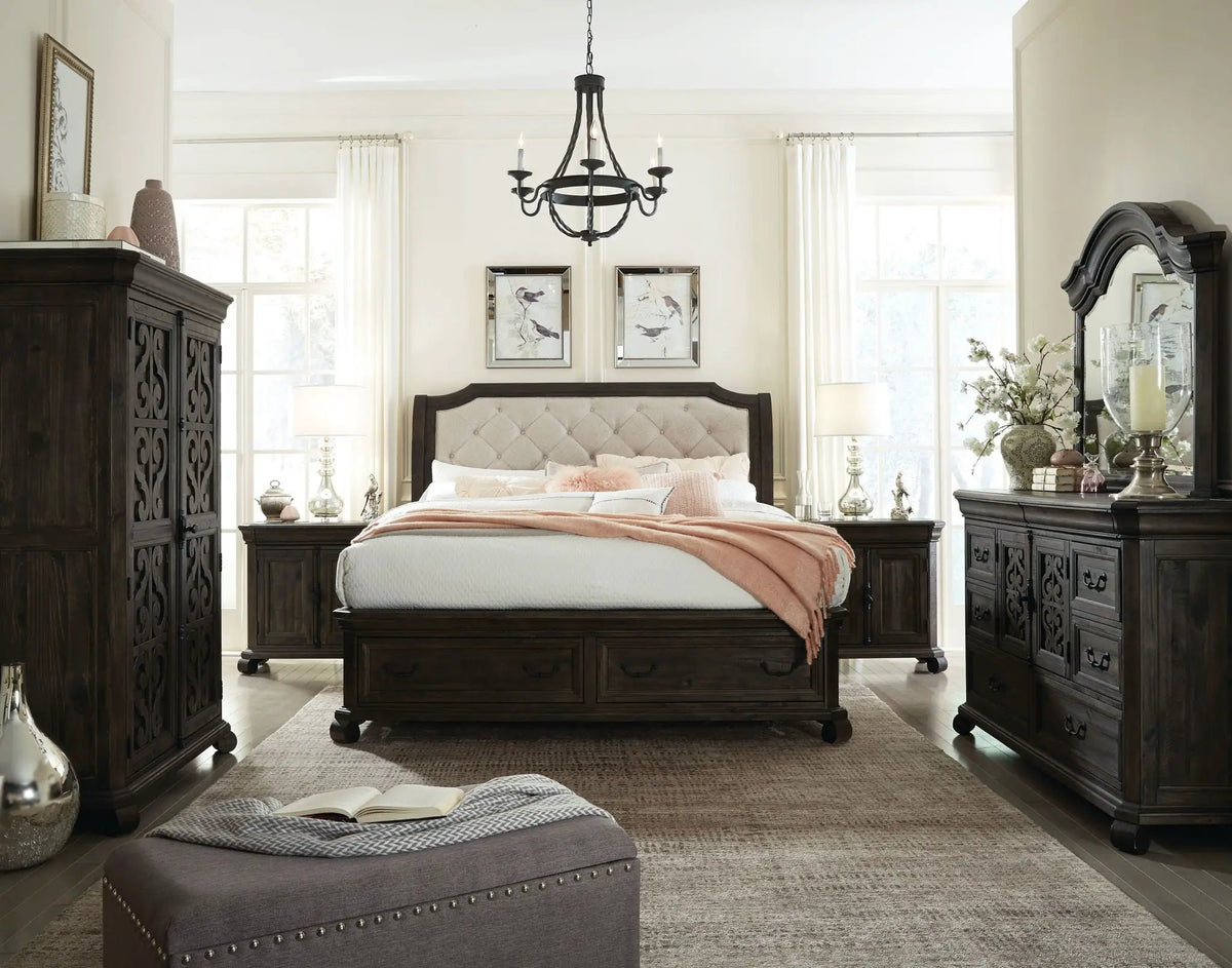 Bellamy - Complete Sleigh Storage Bed, photo 4 of 7