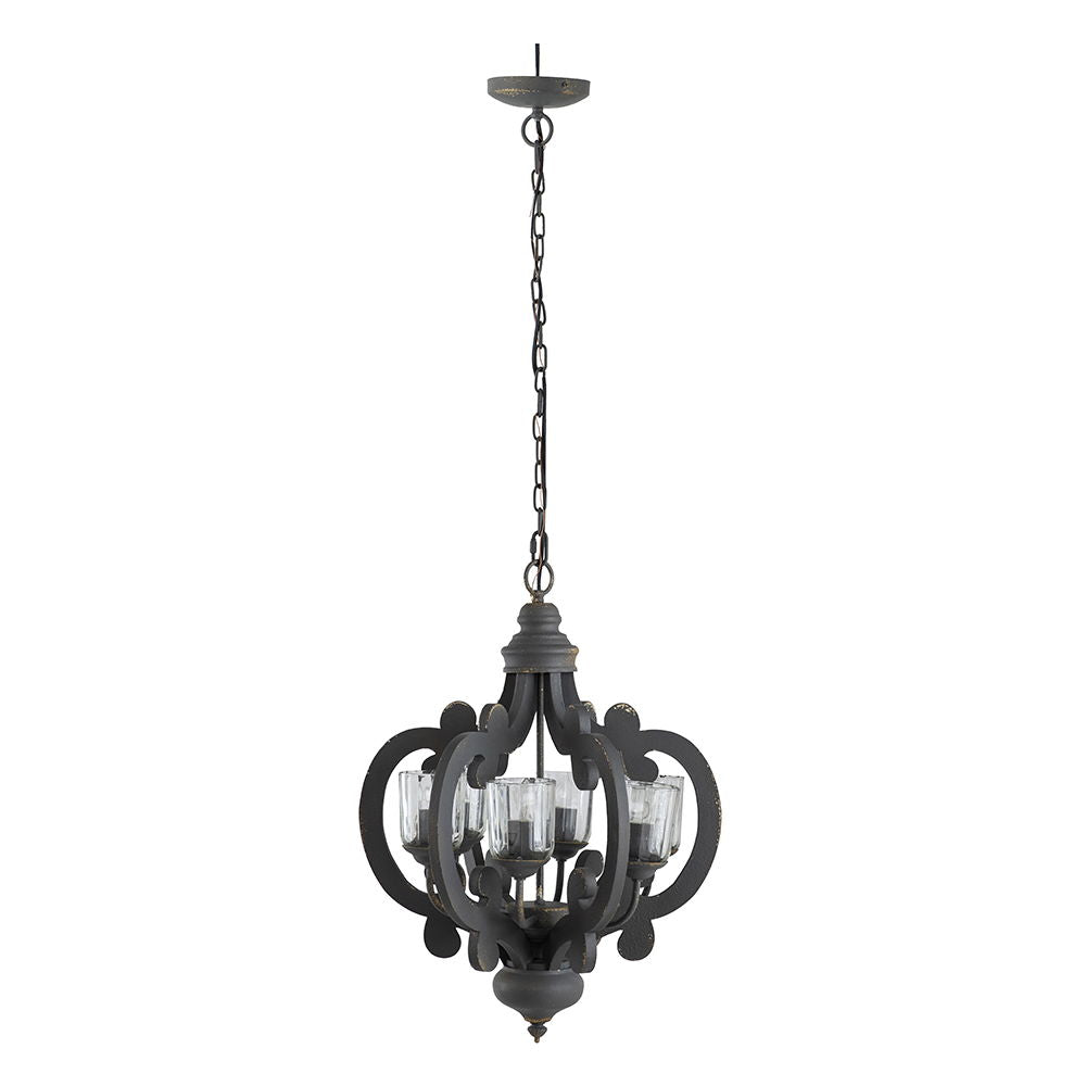 Farmhouse Chandelier with Adjustable Chain - Multiple Colors, photo 16 of 40