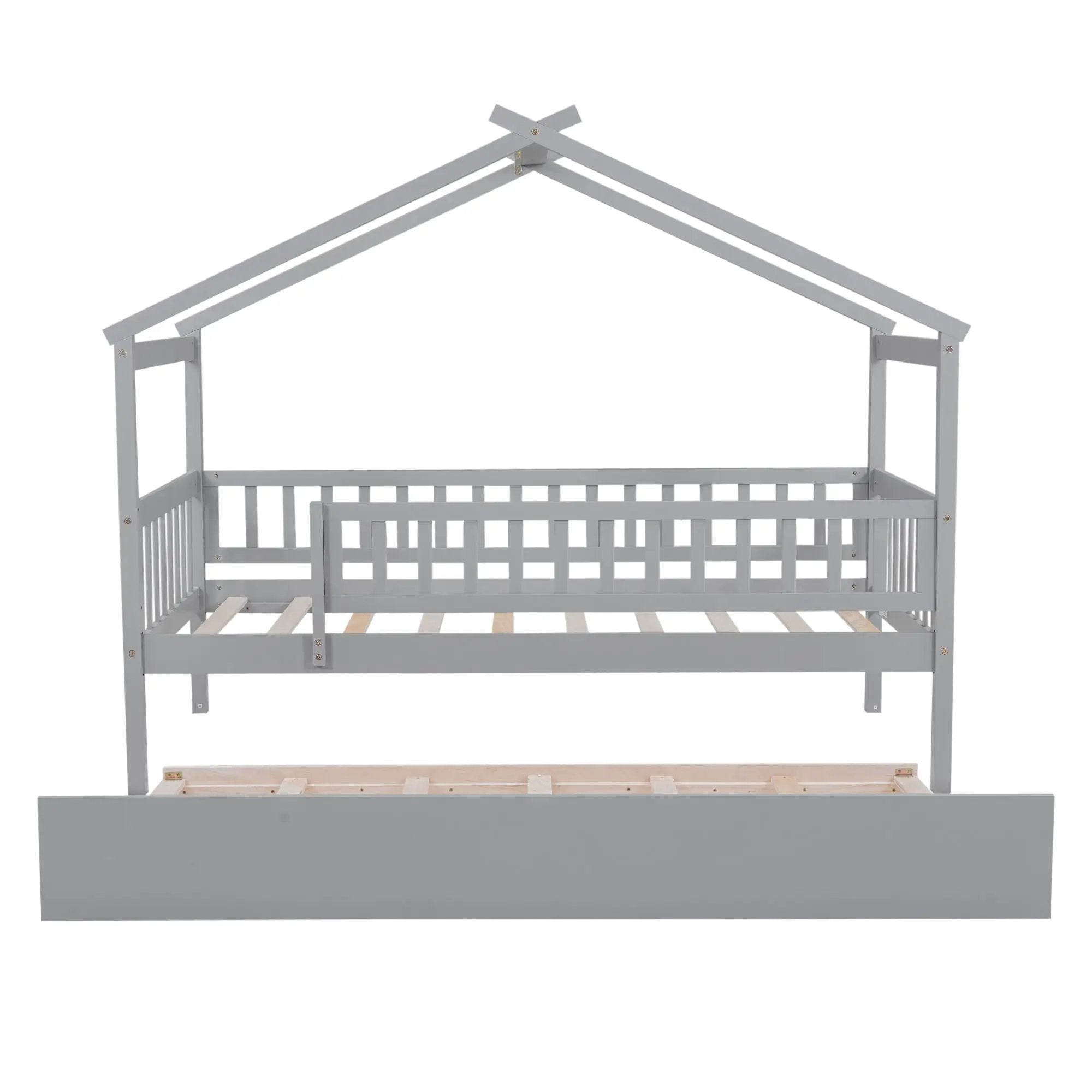 Creativity House Bed With Twin Size Trundle by HouseOfZazla