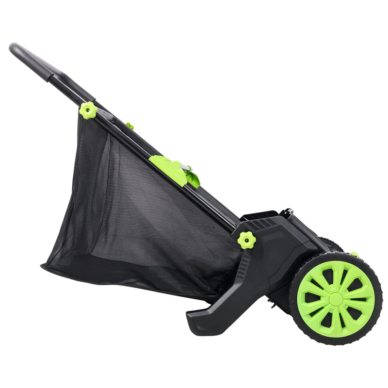 Hand Push Lawn Sweeper - 21 Inch Leaf & Grass Collector, photo 6 of 9