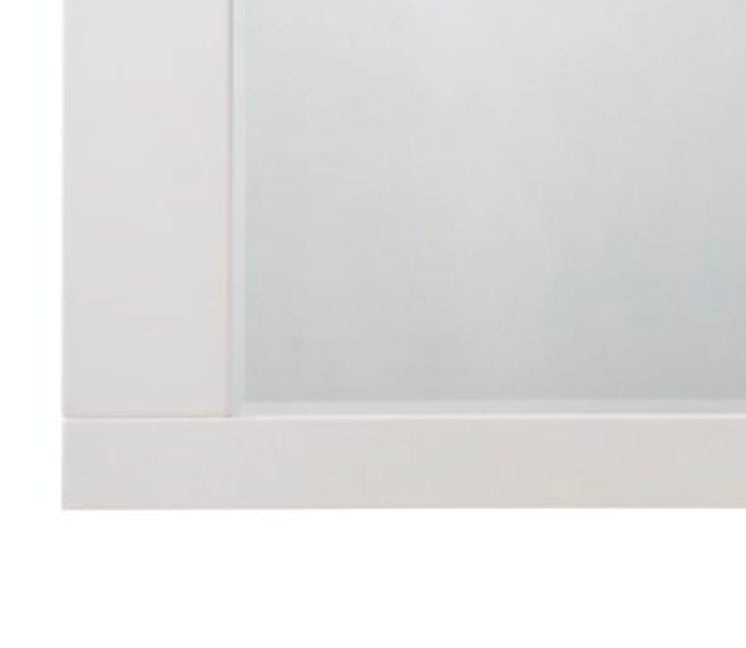 High Gloss White Mirror with Beveled Edge - Naima II, photo 3 of 4