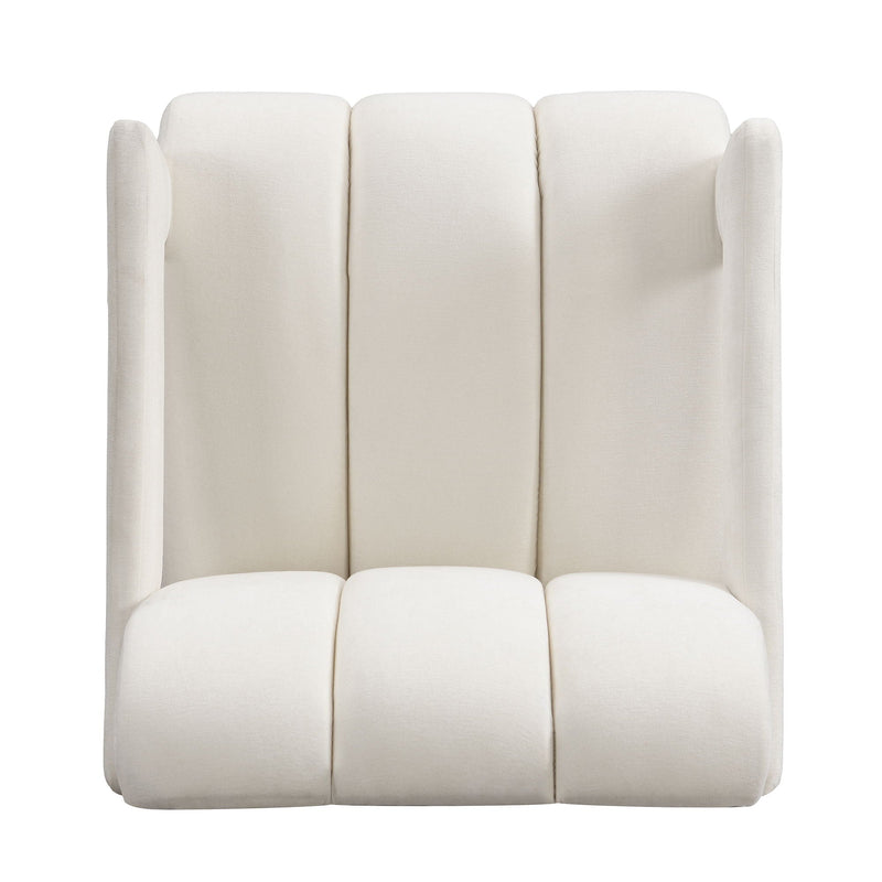 Modern Minimalist Leisure Armchair With L Shaped Armrests by HouseOfZazla
