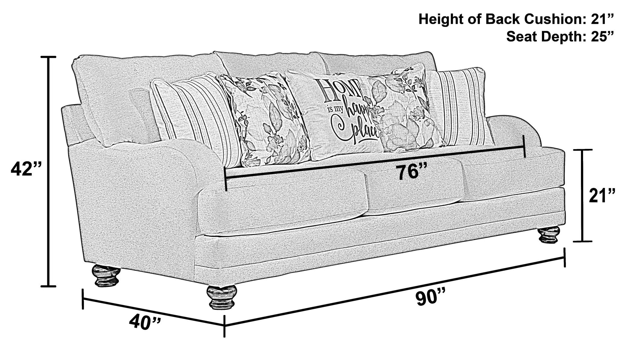 Jonesport - Sofa - Wheat by Unique Piece Furniture