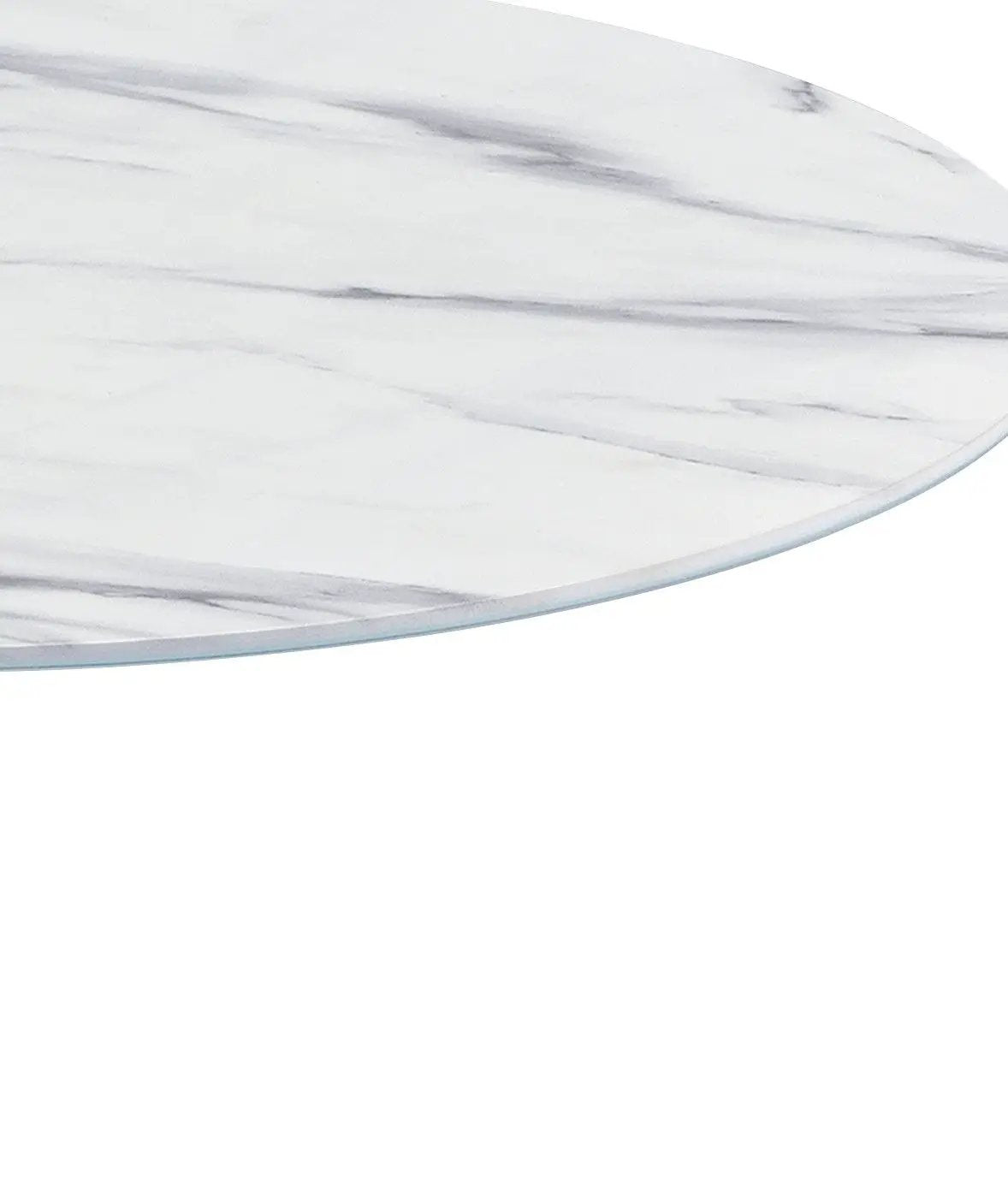 Circa - 17.5" End Table With Marble Textured Top by HouseOfZazla