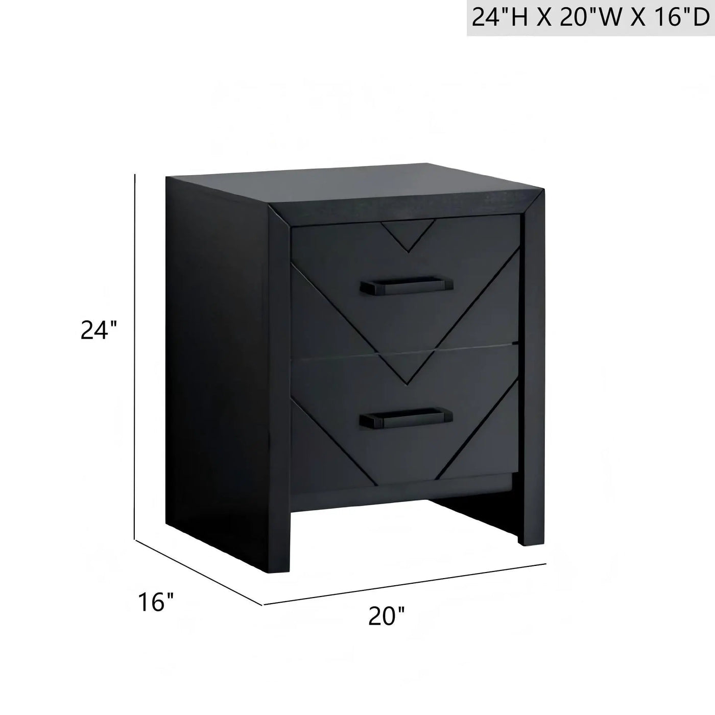 Morris - 2 Drawers Nightstand by HouseOfZazla