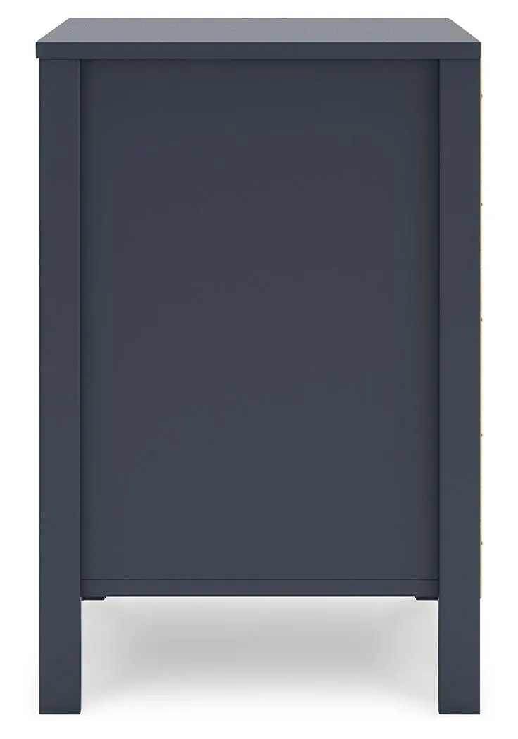 Simmenfort - Two Drawer Night Stand - Navy Blue by Unique Piece Furniture