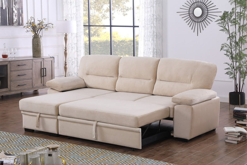 Kipling - Reversible Sleeper Sectional Sofa Chaise by HouseOfZazla