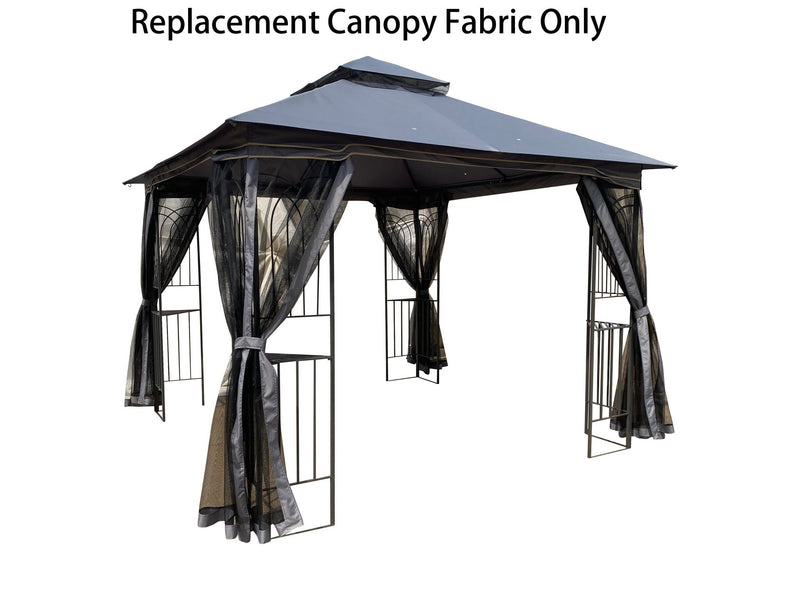 Patio Double Roof Gazebo Replacement Canopy Top Fabric by Unique Piece Furniture