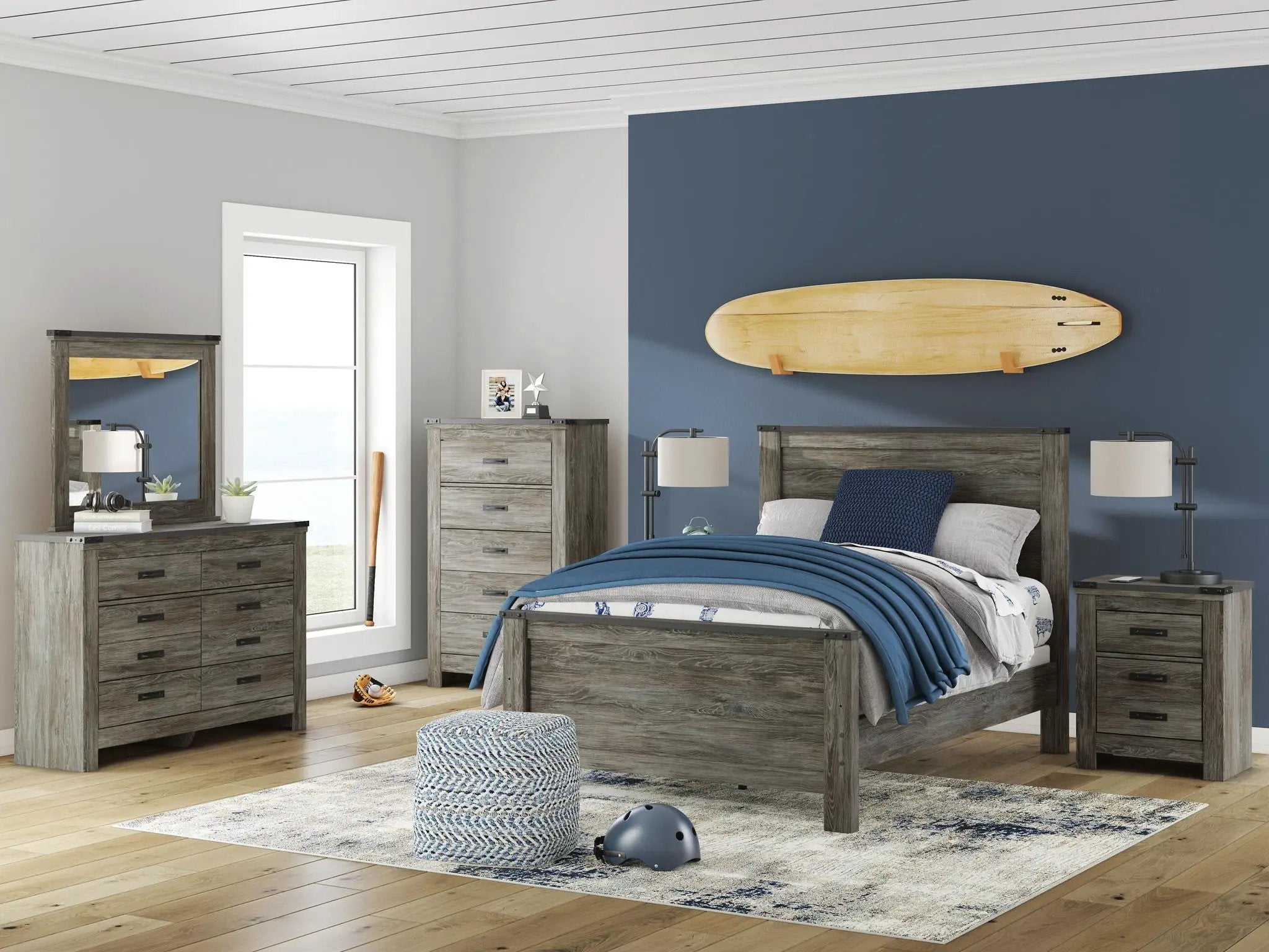 Frandern - Bedroom Mirror - Gray by Unique Piece Furniture