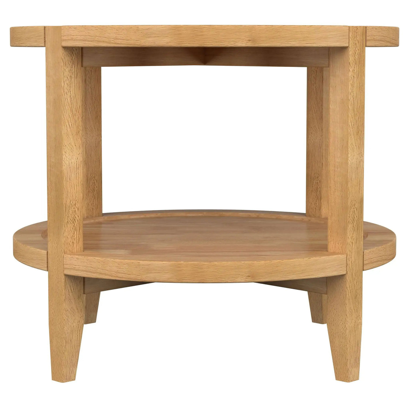 Isbell - Round Table With Storage Shelf by HouseOfZazla