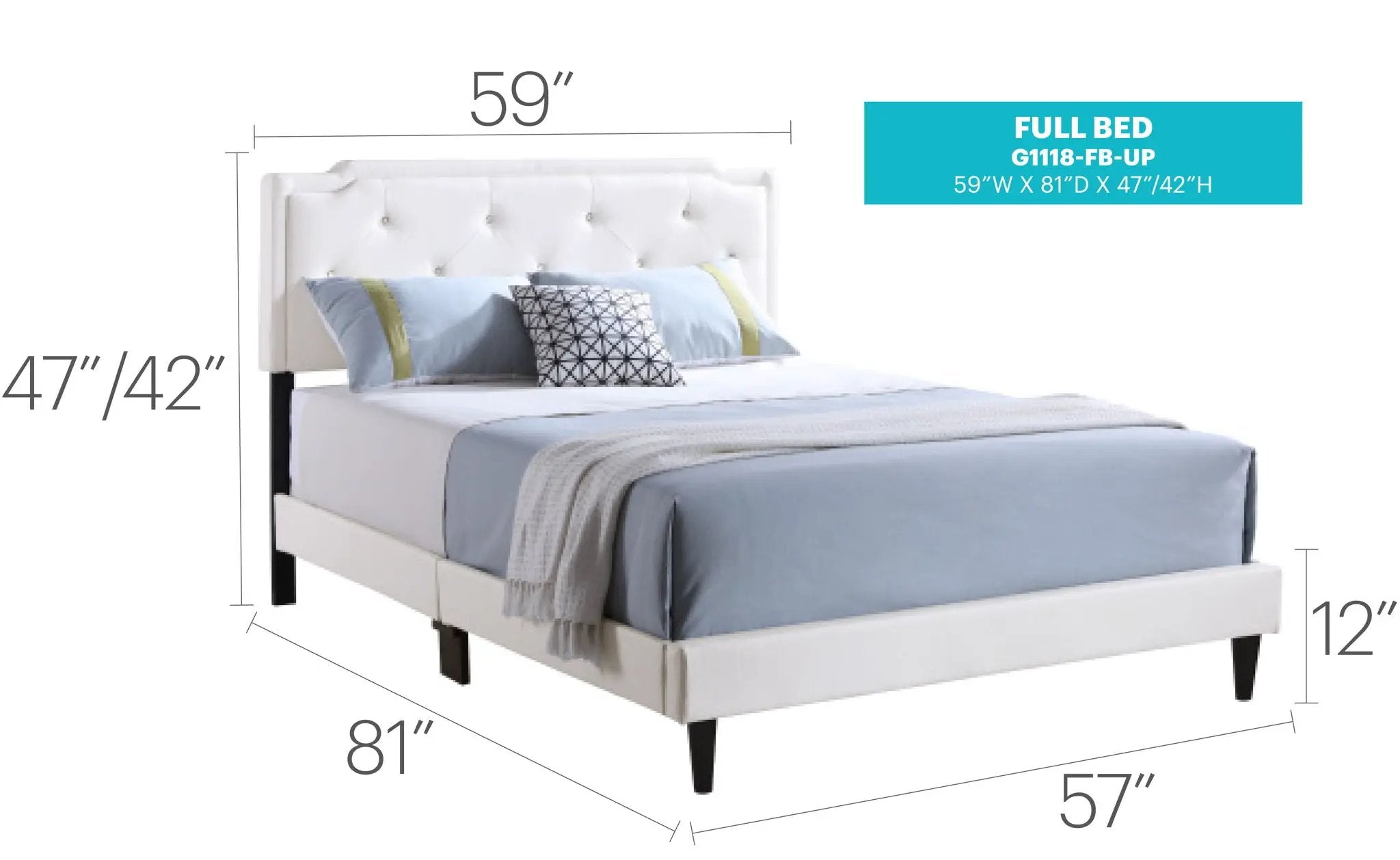 Button Tufted Bed Charming For Cozy Spaces by Unique Piece Furniture