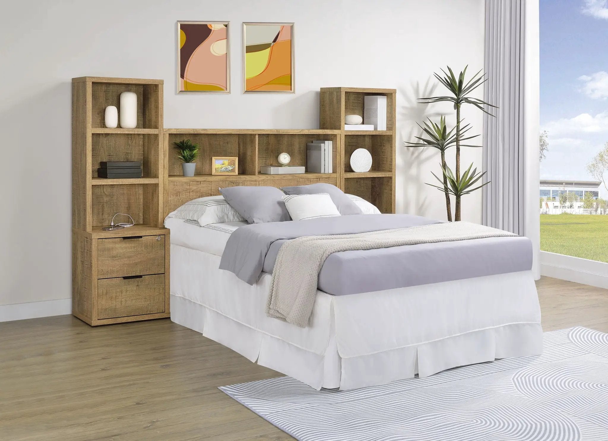 Westpark 3-piece Full Bedroom Set Bookcase Headboard Mango by Unique Piece Furniture