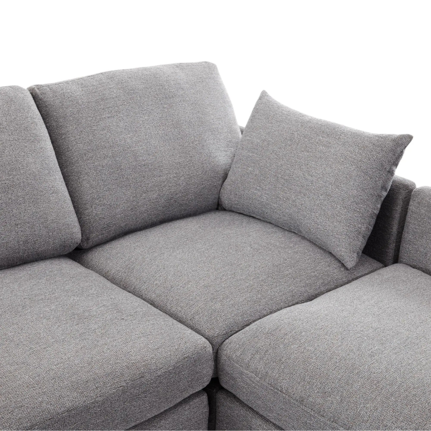 Sectional Sofa Modular U-Shaped With Ottoman & USB Ports by HouseOfZazla